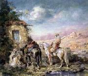 unknow artist Arab or Arabic people and life. Orientalism oil paintings  366 Germany oil painting artist